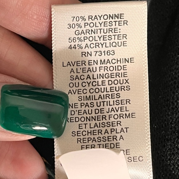 Spense Black Sweater Dress with Leopard Print Details Large - Picture 8 of 8